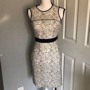 Banana Republic Black and White Dress